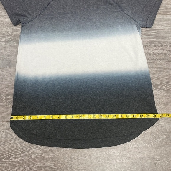 Sonoma The Supersoft Top Short Cuffed Sleeve Gray Ombre M - Picture 9 of 15